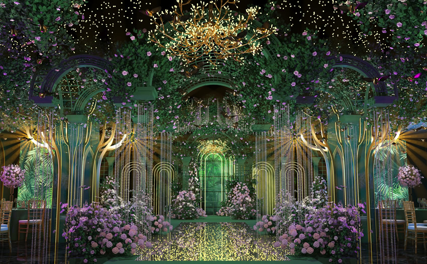 盐源奇妙森林婚礼堂效果展示